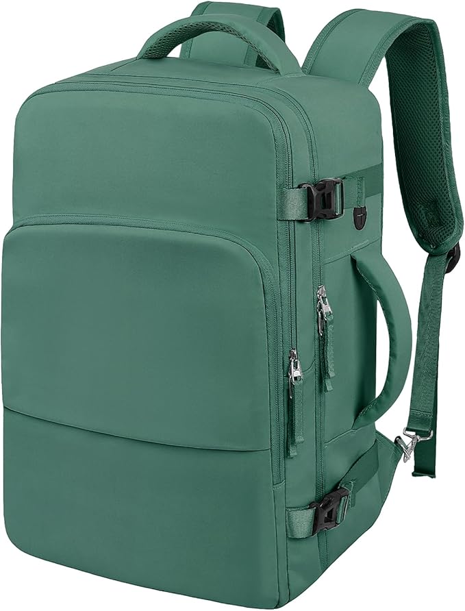 Hanples Large Travel Laptop Backpack for Women, Carry On Backpack, Hiking Backpack, Waterproof Durable Business Backpack with USB Charging Port, College Computer Bag, Fits 16 Inch Laptop