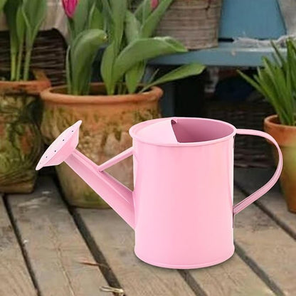 Watering Can Garden Bucket Versatile,Smooth Surface Flower Container, Garden Watering Pot for OutdoorIndoor Plants Lovers Patio,600ml, Pink