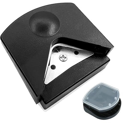 YUENTOEN Paper Corner Rounder, 4mm Corner Cutter Punch Tool for Paper Crafts, Photo, Cardstock, DIY Projects, Laminate, Card Making and Scrapbooking(Black)