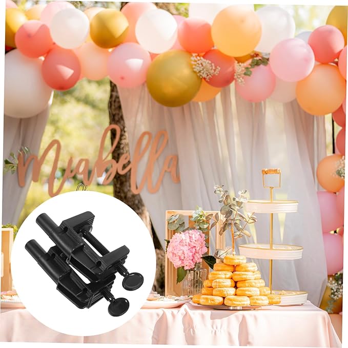 2pcs Removable Balloon Arch Support Kit Portable Tabletop Stand for Wedding Birthday and Party Decorations Stylish and Durable Clamp for Easy Assembly and Reuse