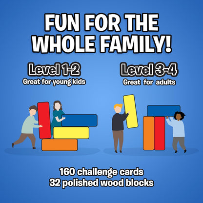 Fast-Paced Family Board Game - Multiple Difficulty Levels - Enjoyable and Challenging Puzzle Game Ц 2 to 4 Players Ц A Complete Family Night Fun Package - for Ages 4+