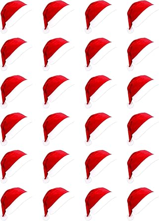 122448108pcs Santa Hats, Bulk Santa Hats for Adult, Red Classic Christmas Hats for Christmas party