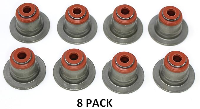 Aftermarket 8 Pack Valve Stem Oil Seals for BMW 745i 745Li 545i 645Ci 550i 750Li Alpina 12-37281-01 Compatible with Victor Reinz