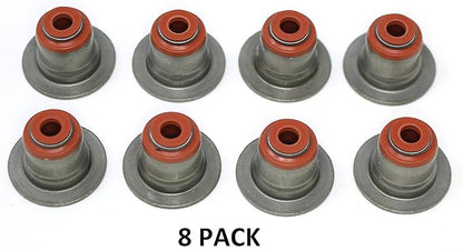 Aftermarket 8 Pack Valve Stem Oil Seals for BMW 745i 745Li 545i 645Ci 550i 750Li Alpina 12-37281-01 Compatible with Victor Reinz