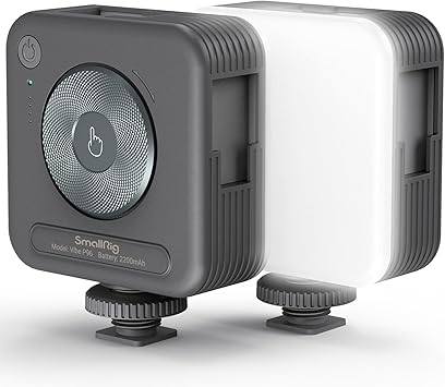 SmallRig P96 LED Video Light, Portable Camera Lights, 96 LED Beads for Photography Video Lighting, Rechargeable 2200mAh CRI 95 2700-6500K w 3 Cold Shoe