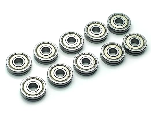 10pcs V625ZZ 625VV V Groove Guide Pulley Rail Ball Bearings 5 x 16 x 5mm