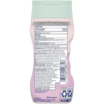 Coppertone Pure and Simple Baby Sunscreen Lotion SPF 50, Broad Spectrum Sunscreen for Baby, 6 Fl Oz Bottle