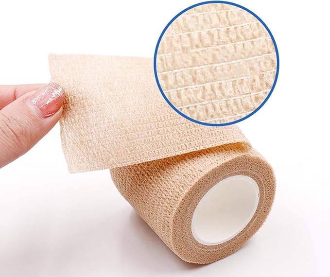 Self Adhesives Bandages Wrap Cohesive Bandages Skin Colour Medical Wrap Elastic Bandages Wrap for Ankle,Sports,Wrist