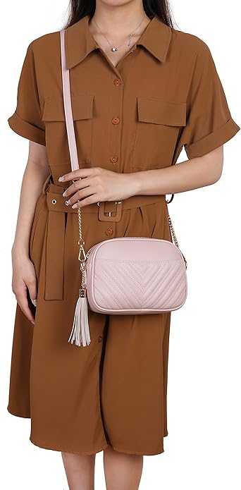 lola mae Quilted Crossbody Bag, Trendy Design Shoulder Purse