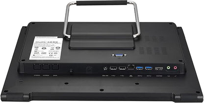 Shuttle XPC AIO X50V8 Black Embedded Intel Celeron 5205U All-in-One Barebone PC, Fanless, IP54 Certified, VESA Compatible, No RAM, No HDDSSD, No OS