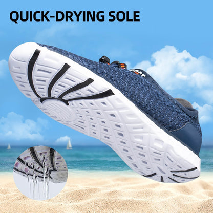 DOUSSPRT Men's Water Shoes Quick Drying Sports Aqua Shoes
