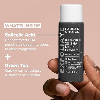 Paula's Choice SKIN PERFECTING 2 BHA Liquid Salicylic Acid Exfoliant-Facial Exfoliant for Blackheads, Enlarged Pores, Wrinkles  Fine Lines