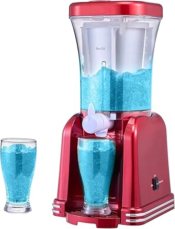 Happybuy Slushy Machine for Home, 32oz Tank Home Margarita Maker, Smoothie Frozen Drink Creator with Food-grade, for Home DIY  Kids' Parties, Red