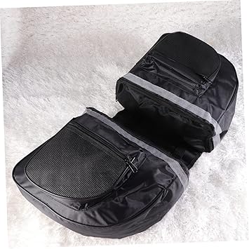 Kisangel Mountain and Road Bike Rear Pannier Bag Waterproof Double Side Bag Handle Black Multifunctional and Durable