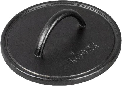 8" Cast Iron Round Flat Grill Press