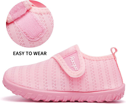 Size 27 Kids Racqua Baby Todder Water Shoes Boy's Girl's Quick Dry Barefoot Shoes Non-Slip Swim Pool Aqua Shoes(Baby/Toddler)
