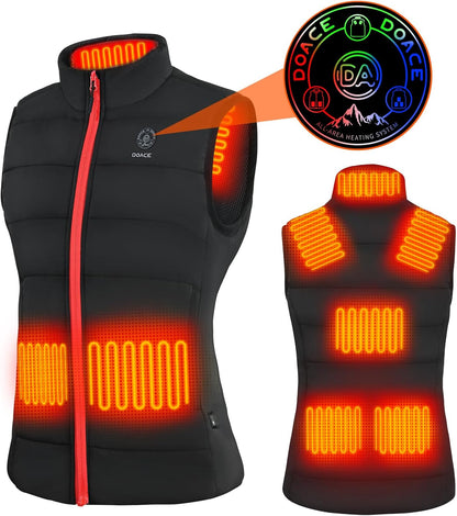 Upgraded Heated Vest for Men and Women, Smart Electric Heating Vest, Lightweight Heated Jacket (Battery Not Included)