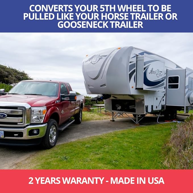 T Built 8" Fifth Wheel to Gooseneck Adapter Hitch