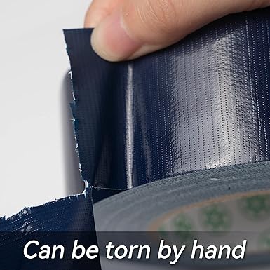 Navy Blue Duct Tape- 2 inches x 45 Yards, Heavy Duty Duct Tape, Waterproof, Resistant, NO-Residue, UV Blocking, Pack of 1