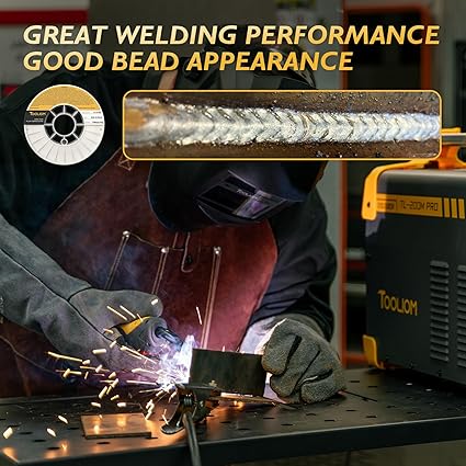 TOOLIOM E71T-GS .035" Diameter 10-Pound Spool Flux Core Self-shielded Carbon Steel MIG Welding Wire