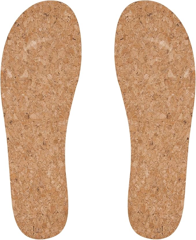 Cork Insoles for Hey Dude Men's Wally Shoes Replacement, Footwear Inserts Comfortable & Light-Weight
