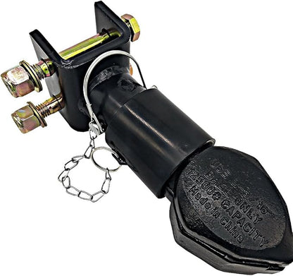 Gooseneck Adjustable Trailer Coupler 2-5/16" Ball Size Capacity 12500lbs Black