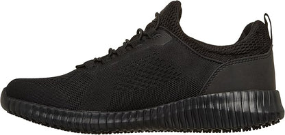 These Skechers slip-on shoes have a breathable mesh upper, bungee lacing, and a slip-resistant sole - perfect for all-day comfort on your feet.