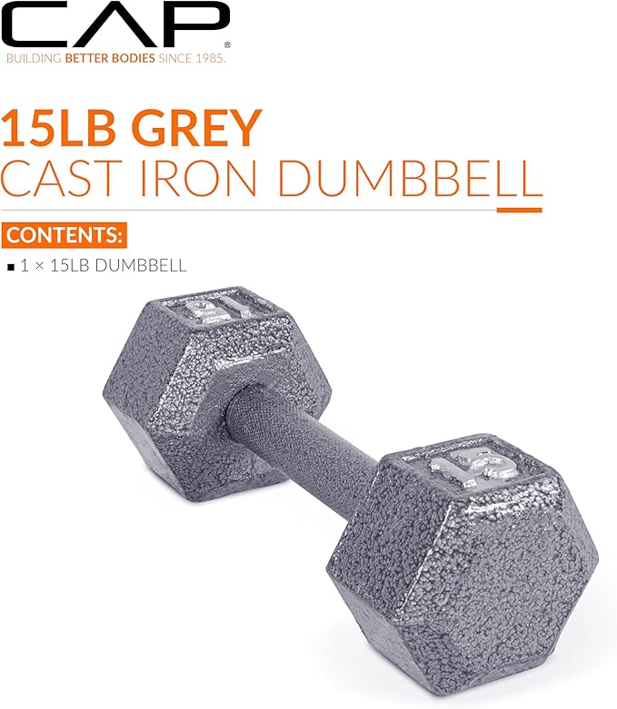 CAP Barbell Coated Hex Dumbbell Weight