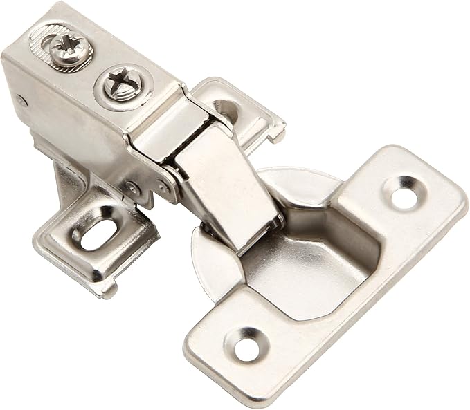 2 Pack Silverline Quiet Soft Close Cabinet Door Hinges, Face Frame 3/4 Inch Overlay, with Built-in Dampers, Strong Heavy Duty Steel for Kitchen Bathroom