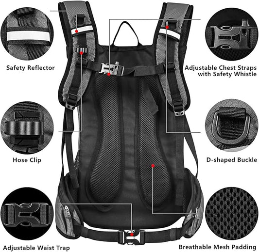 Hydration Pack Thermal Insulated Hydration Backpack with 2L BPA Free Leak-Proof Water Bladder, Daypack Perfect for Running, Cycling, Hiking, Climbing-Keep Liquids Cool Up to 4 Hours