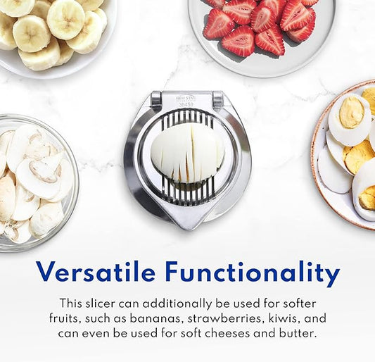 New Star Foodservice 36459 Commercial Grade Aluminum Egg Slicer, Mushroom Slicer with Stainless Steel Wire (Hand Wash Only)