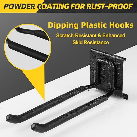 Garage Hook, 8.27-Inch Garage Hanger for Holding Shovels, Rakes, Ladders