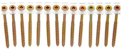 Senco 08F300Y DuraSpin #8 x 3-inch, Wood to Wood Collated Screw, 800 Ct.