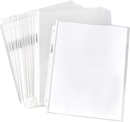 Basics Sheet Protector, Heavy Duty, 500 Pack, Clear