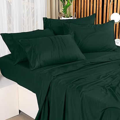 Utopia Bedding Queen Bed Sheets Set - 4 Piece Bedding - Brushed Microfiber - Shrinkage and Fade Resistant - Easy Care (Queen, Emerald)