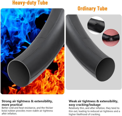 1-PCS 20" Heavy Duty Bike Tubes 20x1.75/1.95/2.125/2.25 AV Schrader Valve (45/57-406) 20" Bicycle Tube Compatible with 20 x 1.75 20x1.95 20x2.0 20x2.10 20x2.125 20x2.20 20x2.25 Tire Tubes (Single tire only)