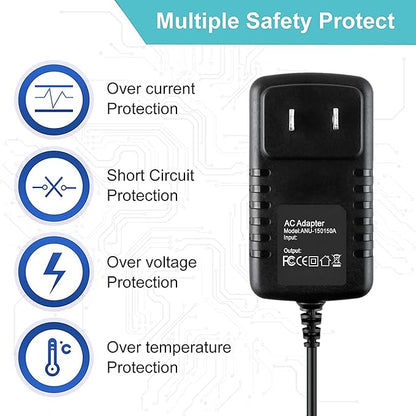 15V 1.5A AC Power Supply Charger for House of Marley GET Together Bluetooth Speaker (5.52.5MM)