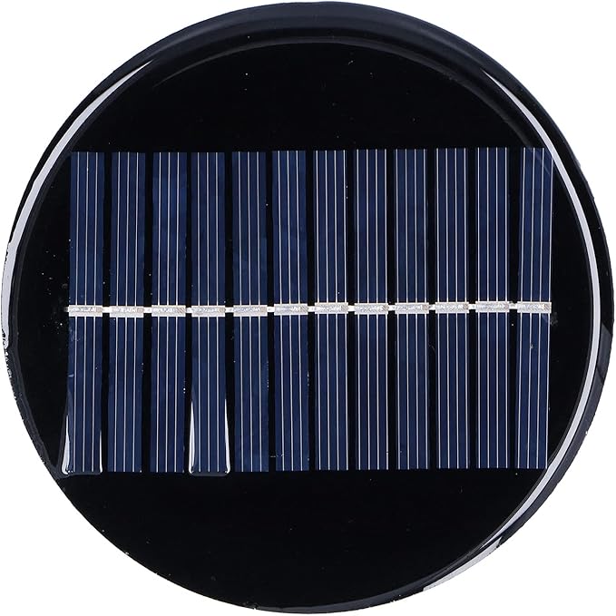 0.8W 6V 10cm Round Solar Panel DIY Solar Panel Solar Charging Board Portable Power Generator for Small Projects