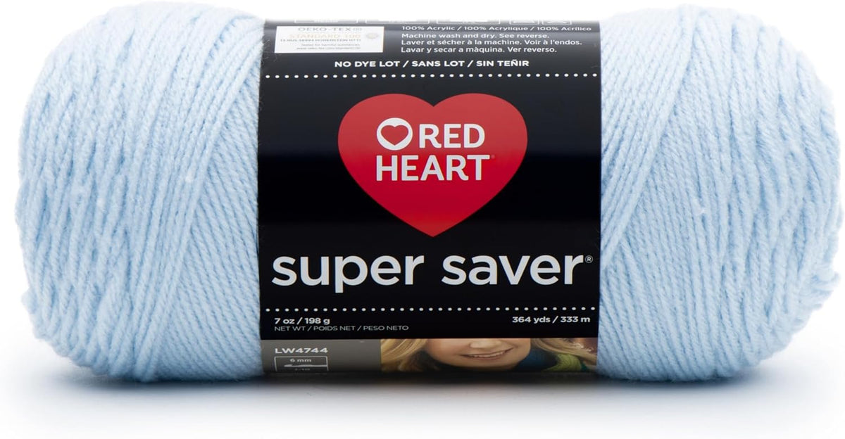 RED Heart Super Saver Yarn, Light Blue