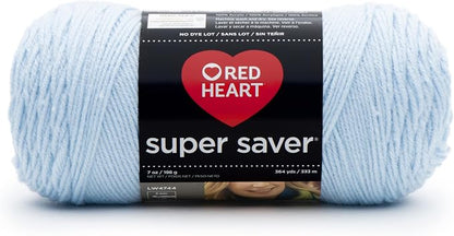 RED Heart Super Saver Yarn, Light Blue