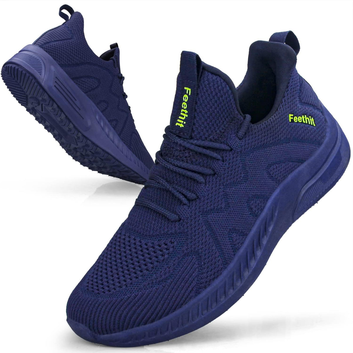 Feethit Men's Non-Slip Slip-On Walking Sneakers