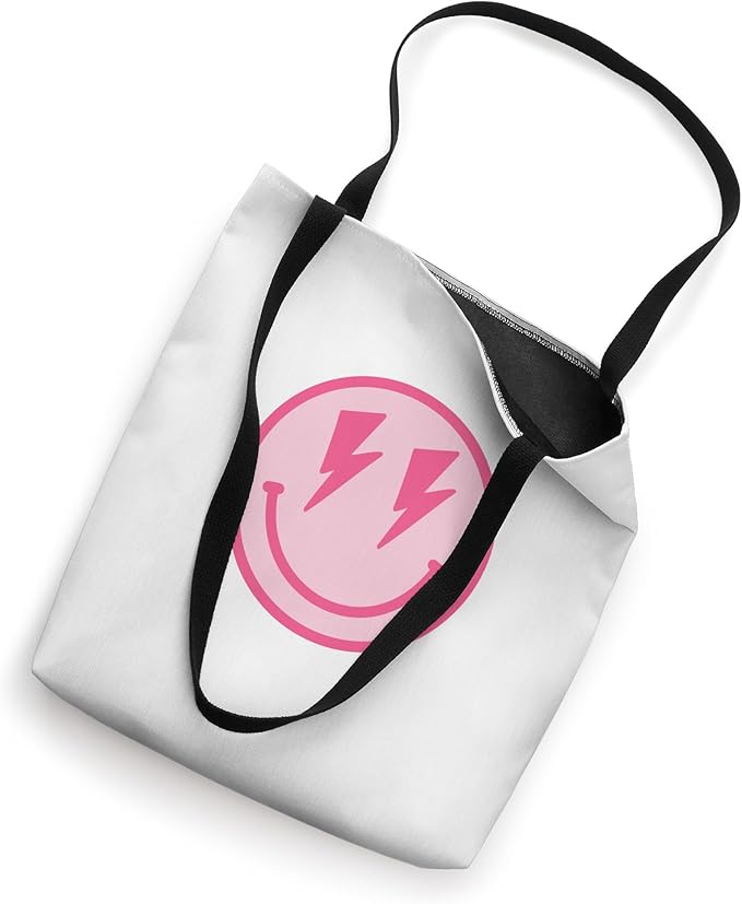 Face Cute Smile Pink Lightning Eyes Cute Happy Smiling Tote Bag
