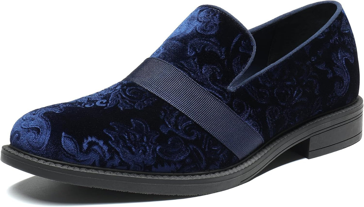 Men's Patent Leather Slip-On Tuxedo Loafers