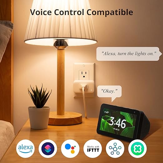 SwitchBot Smart Plug Mini 15A, Energy Monitor, Smart Home WiFi(2.4GHz)  Bluetooth Outlet Compatible with Alexa  Google Home, APP Remote Control  Timer Function for Home Automation, No Hub Required