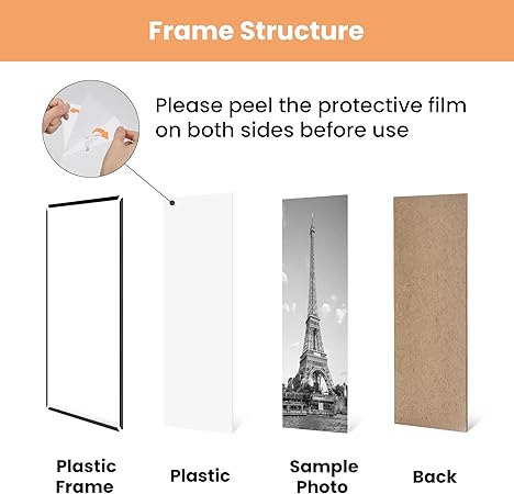 upsimples 12x18 Picture Frame Black 3 Pack, Scratch-Proof Poster Frames 12 x 18 for Photo Gallery - Slide-In Strips, Horizontal or Vertical Wall Mounting