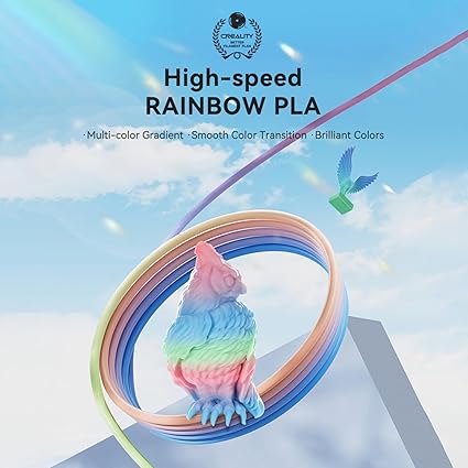 Hyper PLA Filament 1.75mm High Speed 300mm/s 3D Printer Filament Fast Cooling and Shaping Dimensional Accuracy +/-0.03mm Ender 3 V3 Plus/Ender 3 pro/Ender 3 V2/ Ender 3 S1/ Ender 5 S1/ K1