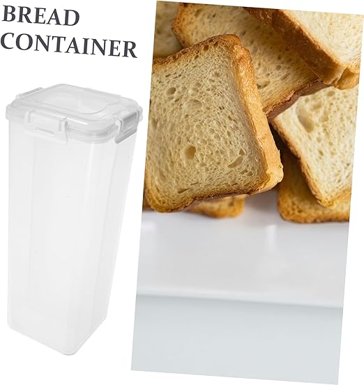PRETYZOOM Box Bread Storage Box Refrigerator Food Case Sandwich Holder Storage Toast Storage Containers Fresh Bread Loaf Keeper Bread Dispenser Bread Loaf Storage Dispenser Linen Bread Pp