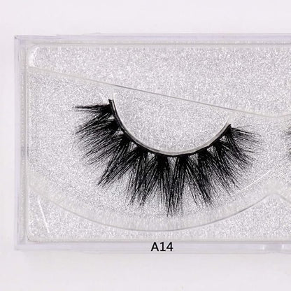False Eyelashes Mink Eyelashes 3D Mink Lashes High Volume Crisscross False Eyelashes Fluffy Natural Long Lasting Eye Lashes Makeup - (Color: A17)