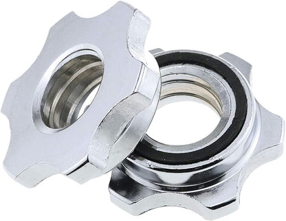 E-outstanding Barbells Hex Nut 2PCS 1nch25mm Spin Lock Collar Screws Dumbbell Spinlock Collars