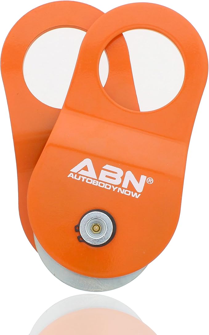 ABN Cable Pulley Snatch Blocks for Winches - 22,000lbs Capacity UTV Winch Accessories Recovery Gear 1-Pack Pulley Block